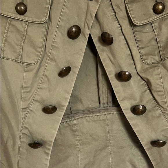 Bebe Women's Khaki Embellished Utility Jacket - Picture 4 of 5